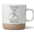 Speerwerfer Tasse Therapie muss Werfen - Lustiges Geschenk fuer Leicht – Bild 1