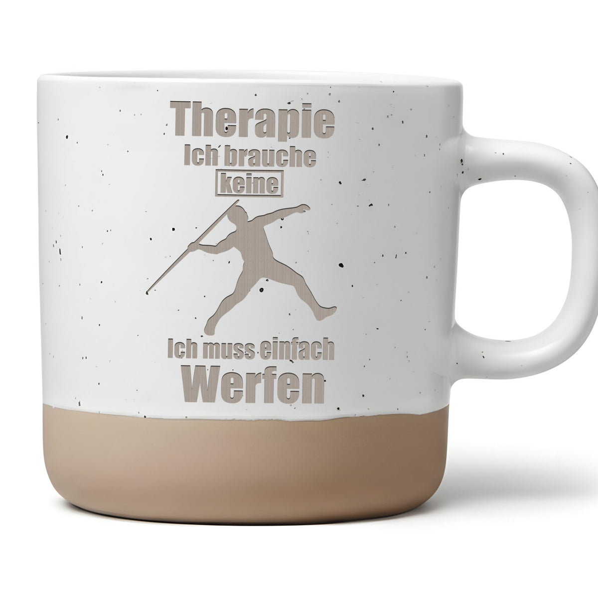 Speerwerfer Tasse Therapie muss Werfen - Lustiges Geschenk fuer Leicht – Bild 1