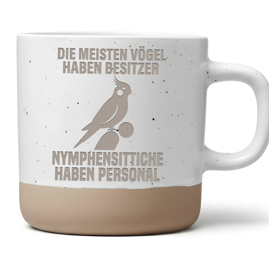 Nymphensittich Tasse Haben Personal - Lustiges Geschenk für Vogelhalte – Bild 1