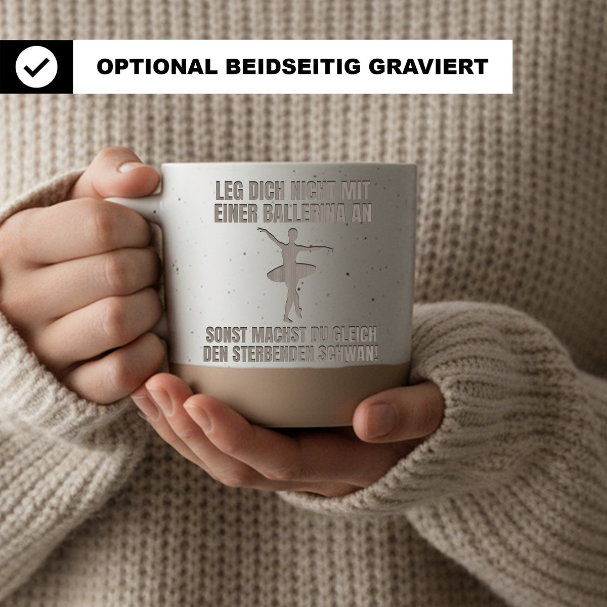 Ballerina Tasse Sterbender Schwan Spruch - Lustiges Geschenk fuer Taen – Bild 2