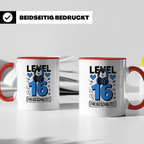 Level 16 Tasse freigeschaltet Gamer Geburtstag - Gaming Headset Geschenkidee für Zocker 16. Geburtstag - Geburtstagsgeschenk 16 Jahre