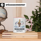 Musiklehrerin Tasse mit Herz Geschenkidee, Dankeschön Musiks – Rosa [farbe:rosa]