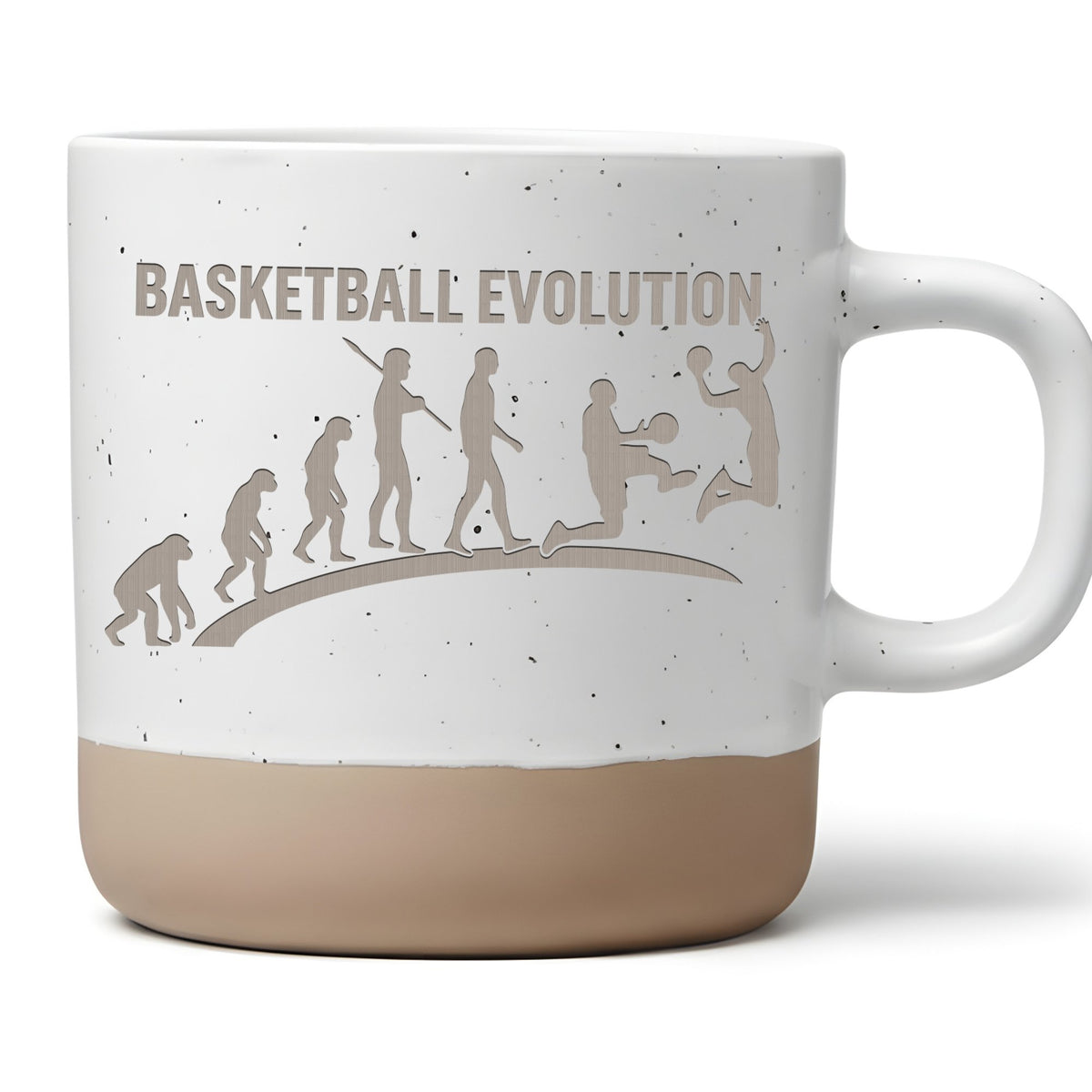Basketball Tasse Evolution - Lustiges Geschenk fuer Spieler - Sportler – Bild 1