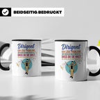 Dirigent Tasse mit Spruch Problemlöser Geschenk für Orcheste – Schwarz [farbe:schwarz]