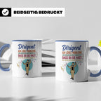 Dirigent Tasse mit Spruch Problemlöser Geschenk für Orcheste – Blau [farbe:blau]