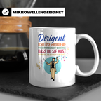Dirigent Tasse mit Spruch Problemlöser Geschenk für Orcheste – Weiß [farbe:weiß]