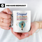Dirigent Tasse mit Spruch Problemlöser Geschenk für Orcheste – Weiß [farbe:weiß]