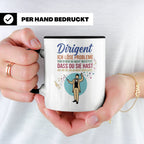 Dirigent Tasse mit Spruch Problemlöser Geschenk für Orcheste – Schwarz [farbe:schwarz]