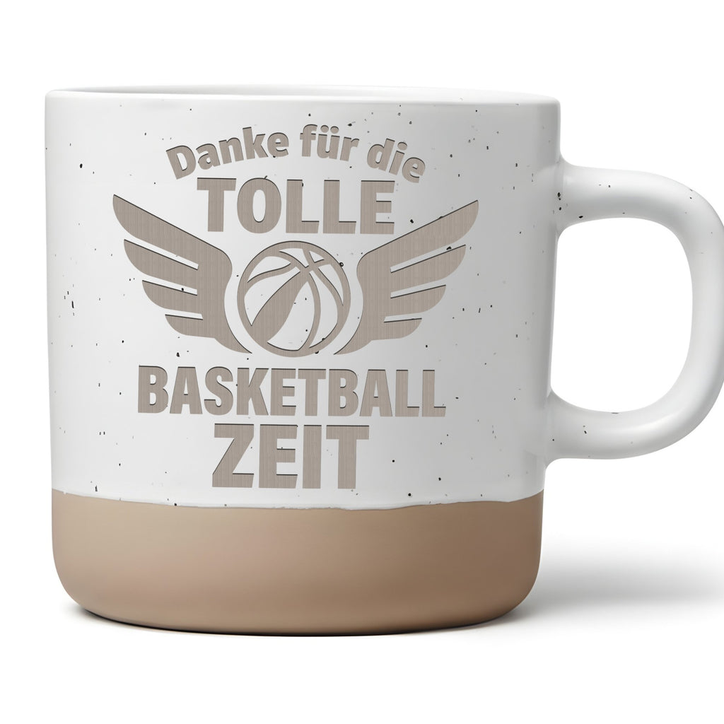 Basketball Tasse Danke Tolle Zeit - Geschenk für Trainer Abschied - Sp – Bild 1