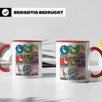 Gans Tasse mit lustigem Wortspiel Spruch, Kaffeetasse für Bü – Rot [farbe:rot]