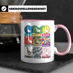 Gans Tasse mit lustigem Wortspiel Spruch, Kaffeetasse für Bü – Rosa [farbe:rosa]