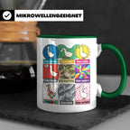 Gans Tasse mit lustigem Wortspiel Spruch, Kaffeetasse für Bü – Grün [farbe:grün]