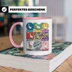 Gans Tasse mit lustigem Wortspiel Spruch, Kaffeetasse für Bü – Rosa [farbe:rosa]
