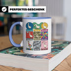 Gans Tasse mit lustigem Wortspiel Spruch, Kaffeetasse für Bü – Blau [farbe:blau]