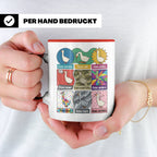 Gans Tasse mit lustigem Wortspiel Spruch, Kaffeetasse für Bü – Rot [farbe:rot]