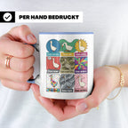 Gans Tasse mit lustigem Wortspiel Spruch, Kaffeetasse für Bü – Blau [farbe:blau]