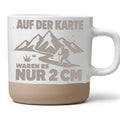Wander Tasse Auf der Karte waren es nur 2cm - Lustiges Geschenk für Be – Bild 1