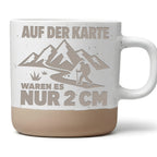 Wander Tasse Auf der Karte waren es nur 2cm - Lustiges Geschenk für Be – Bild 1
