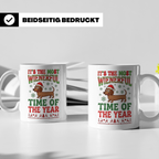 Dackel Tasse Weihnachten lustig Wiener Dog Spruch "It's the  – Weiß [farbe:weiß]