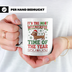 Dackel Tasse Weihnachten lustig Wiener Dog Spruch "It's the  – Weiß [farbe:weiß]