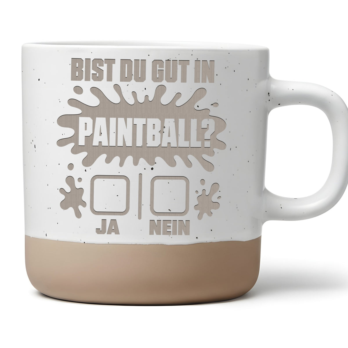Paintball Tasse Bist du gut in Ja Nein - Lustiges Geschenk für Spieler – Bild 1