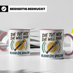 Blockflöte Tasse mit Spruch Die tut nix die will nur spielen – Rosa [farbe:rosa]