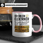 Elektriker Tasse - Ich repariere was Dummheit anstellt - Geschenk für Stromer, Elektroniker, Handwerker - Kaffeetasse mit Spruch
