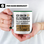 Elektriker Tasse - Ich repariere was Dummheit anstellt - Geschenk für Stromer, Elektroniker, Handwerker - Kaffeetasse mit Spruch