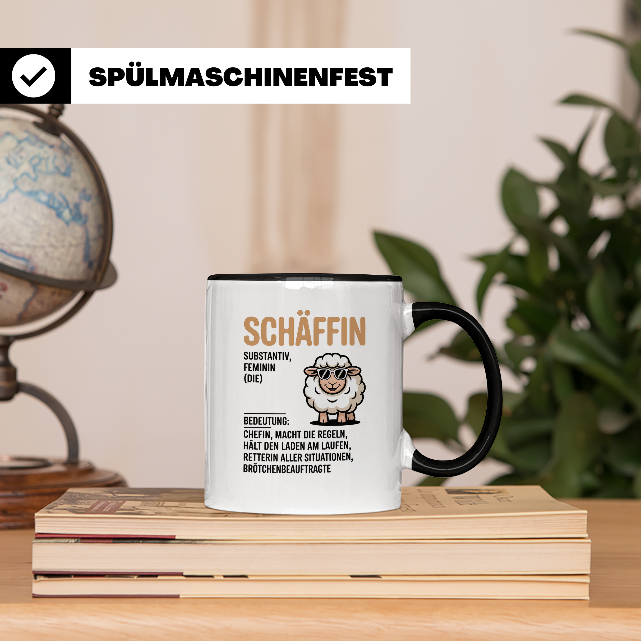 Schäffin Tasse - Definition, Chefin, Brötchenbeauftragte, Regeln, Büro, Job, Kollegin, Schäffchen, Mutterschaf Tasse Geschenkidee