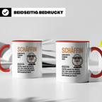 Schäffin Tasse - Definition, Chefin, Brötchenbeauftragte, Regeln, Büro, Job, Kollegin, Schäffchen, Mutterschaf Tasse Geschenkidee