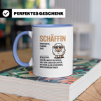 Schäffin Tasse - Definition, Chefin, Brötchenbeauftragte, Regeln, Büro, Job, Kollegin, Schäffchen, Mutterschaf Tasse Geschenkidee