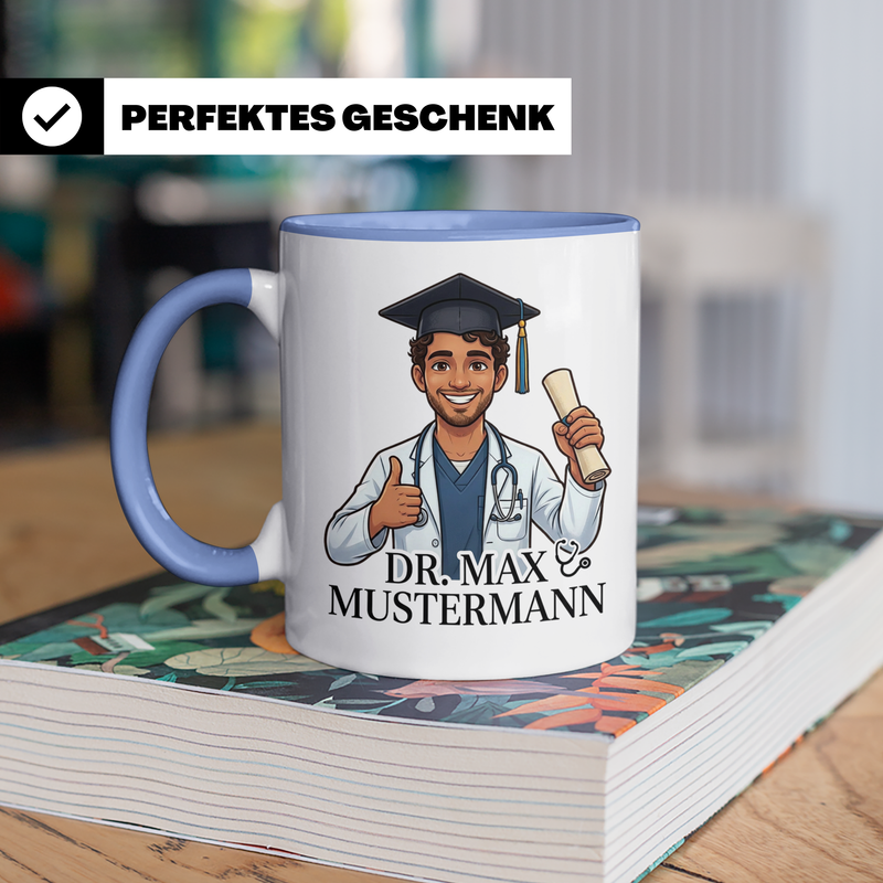 Doktor Tasse Geschenkidee - Foto auf Tasse personalisiert Medizinstudium