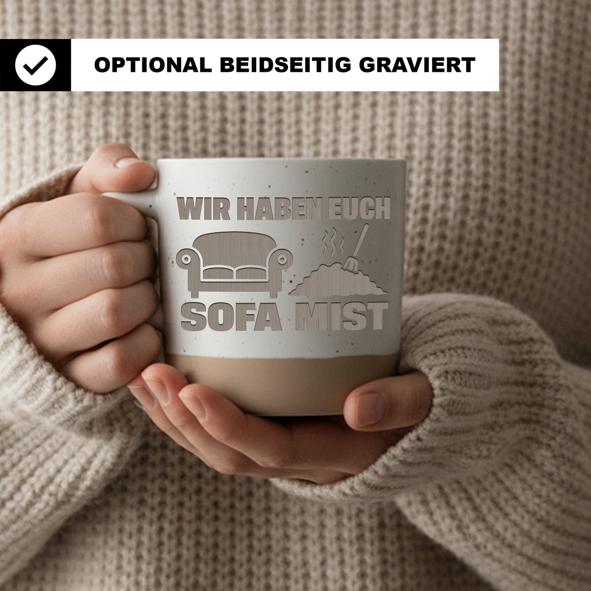 Sofa Mist Tasse Wir Haben Euch So Vermisst - Lustiges Geschenk für Kol – Bild 2