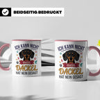 Dackel Tasse Ich kann nicht mein Dackel hat nein gesagt | Lu – Rosa [farbe:rosa]