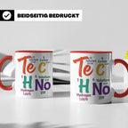 Techno Tasse Periodensystem Te C H No Spruch, Geschenk für R – Rot [farbe:rot]