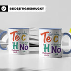Techno Tasse Periodensystem Te C H No Spruch, Geschenk für R – Blau [farbe:blau]