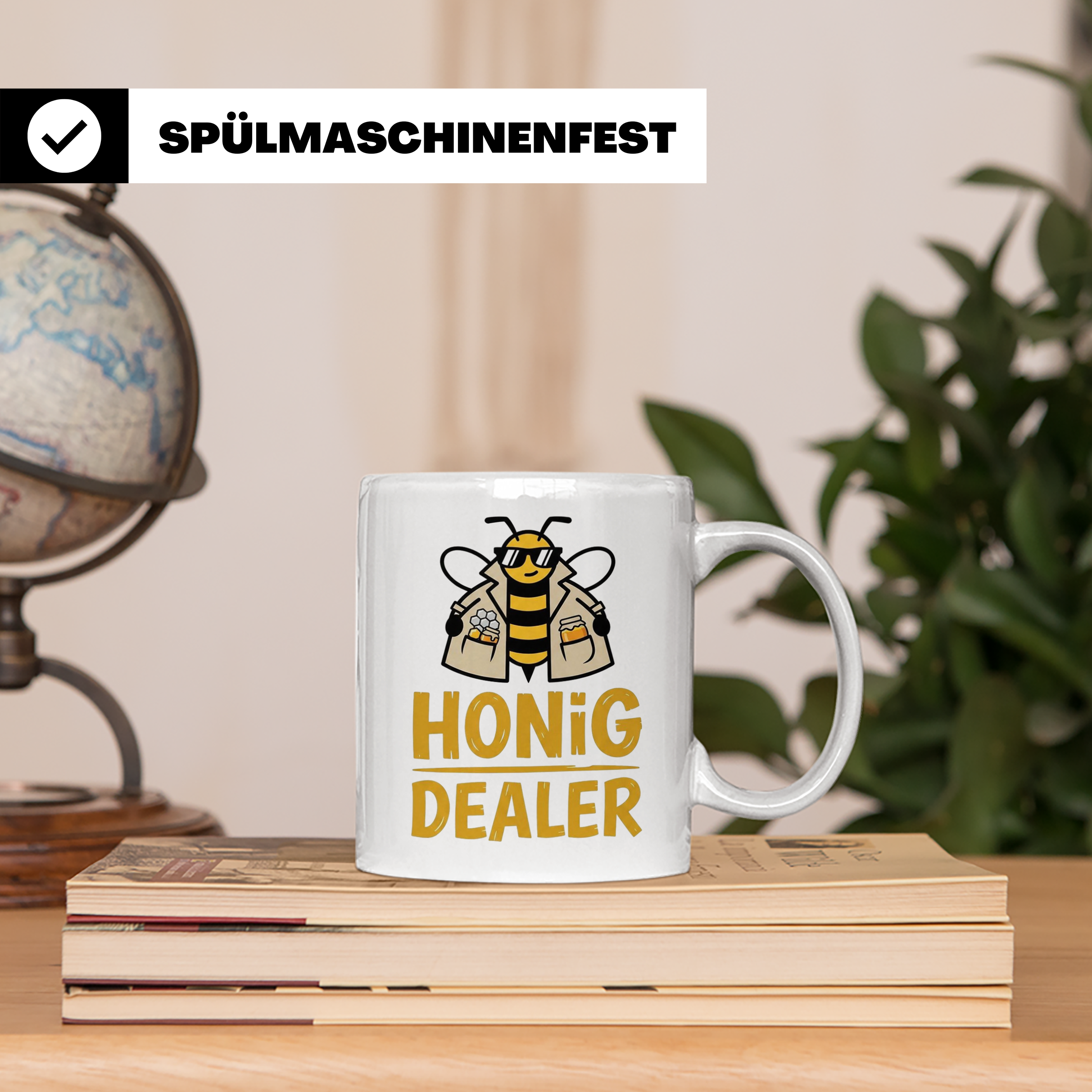 Honig Dealer Tasse für Imker, lustiges Bienenzüchter Geschen – Weiß [farbe:weiß]