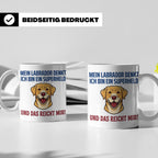 Labrador Tasse mit Spruch Superheld | Geschenk für Labbi Bes – Weiß [farbe:weiß]
