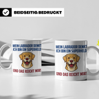 Labrador Tasse mit Spruch Superheld | Geschenk für Labbi Bes – Weiß [farbe:weiß]