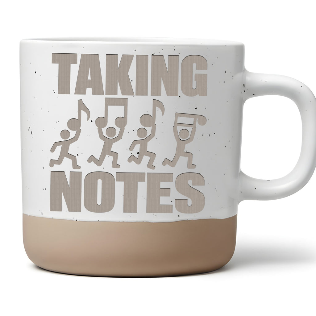 Musik Tasse Taking Notes - Lustiges Geschenk für Musiker - Noten Worts – Bild 1