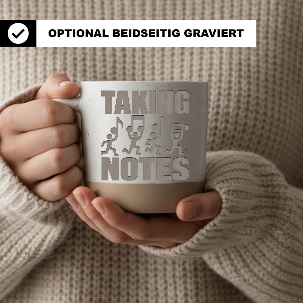 Musik Tasse Taking Notes - Lustiges Geschenk für Musiker - Noten Worts – Bild 2