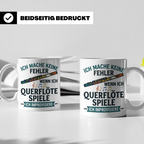 Querflöte Tasse mit Spruch Ich improvisiere | Flötist Musike – Weiß [farbe:weiß]
