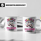Rollschuh Tasse "Mir reicht es" | Lustiger Spruch für Skater – Weiß [farbe:weiß]
