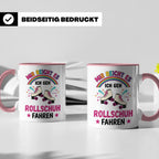 Rollschuh Tasse "Mir reicht es" | Lustiger Spruch für Skater – Rosa [farbe:rosa]