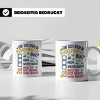Hundetasse Rudelführer lustiger Spruch, Muss erst meinen Hun – Weiß [farbe:weiß]
