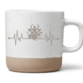 Schlagzeuger Tasse Herzschlag - Cooles Geschenk für Drummer & Musiker  – Bild 1