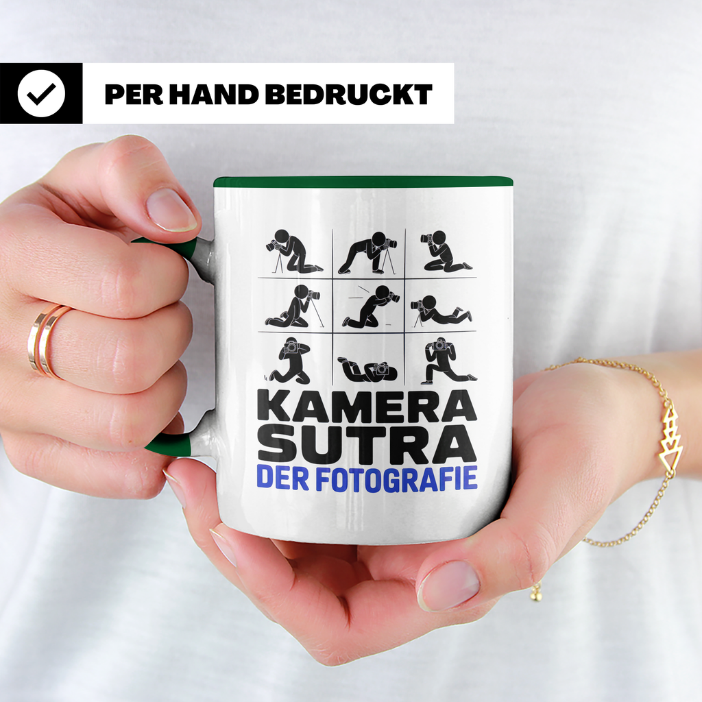 Kamera Sutra Tasse - Fotografie Stellungen Geschenk - Lustiges Fotografen Zubehör für Foto Liebhaber, Kamera Equipment Gadget Geschenkidee