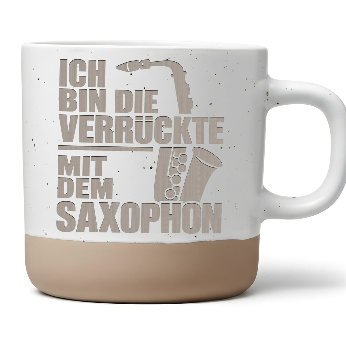Saxophon Tasse Ich bin die Verrückte - Lustiges Geschenk für Saxophoni – Bild 1
