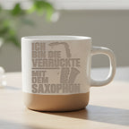 Saxophon Tasse Ich bin die Verrückte - Lustiges Geschenk für Saxophoni – Bild 6