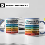Raumausstatter Stundenlohn Tasse, lustiger Handwerker Spruch – Blau [farbe:blau]